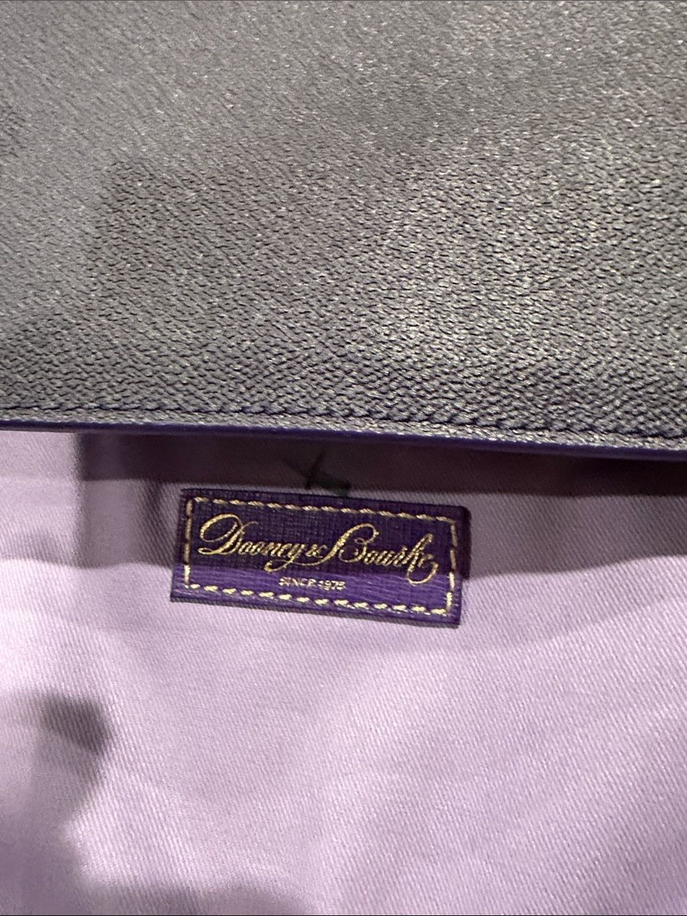 Dooney & Bourke Purple Illustrated Storybook Tote - Picture 5 of 6
